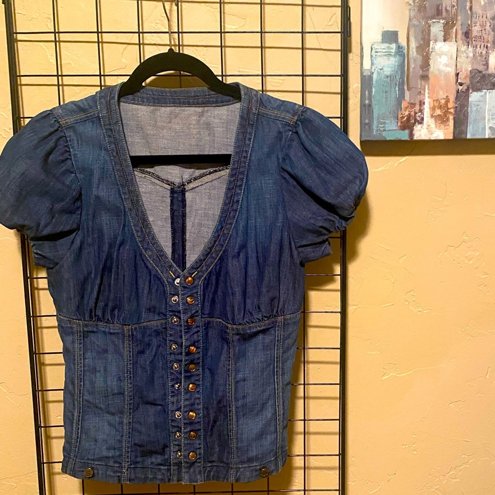 Fitted Jean Shirt